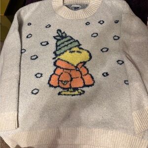 American Eagle Outfitters Cream Knit Sweater